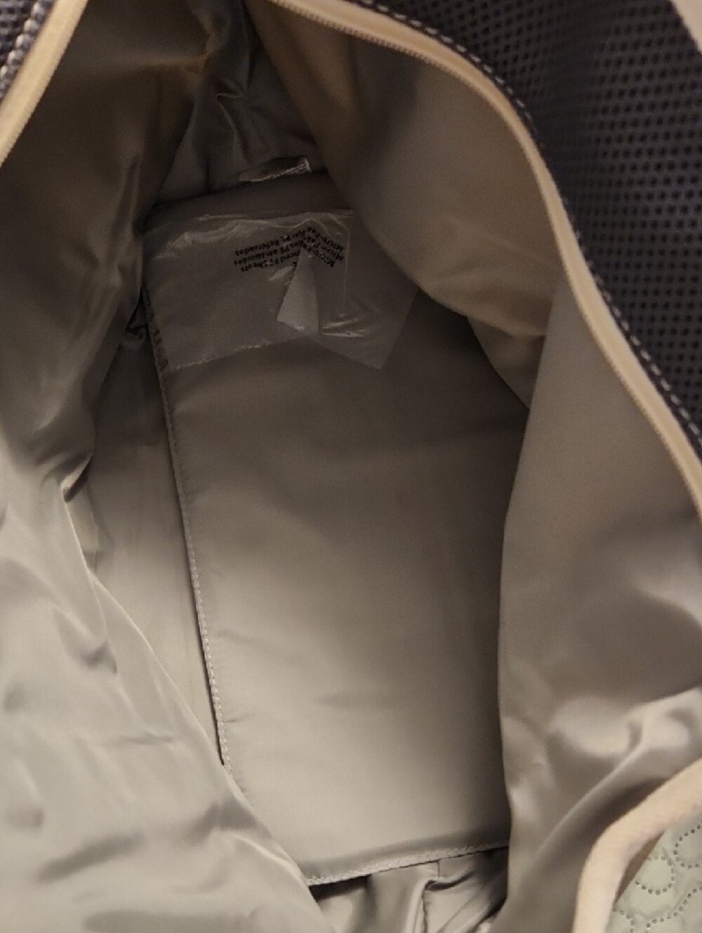 Lands' End Cream Canvas Tote with Brown Trim - Picture 7 of 11